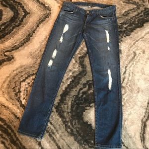 Armani Exchange distressed jeans